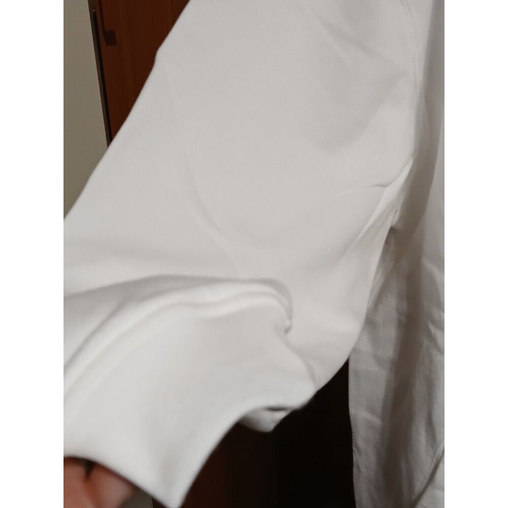 Blair Comfy White Snap button sweater with pockets Large - Picture 6 of 12